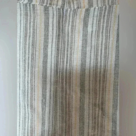 Bisouxx striped high - Low sleeveless wrap dress Sz Large - Picture 13 of 16